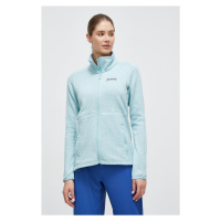 Sportovní mikina Columbia Sweater Weather tyrkysová barva