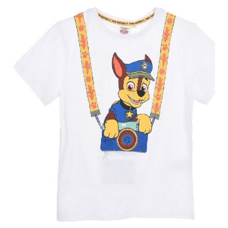 BÍLÉ CHLAPECKÉ TRIČKO PAW PATROL Bílá