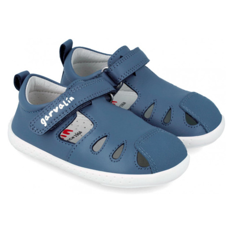 Barefoot dětské sandály Garvalín - Sauvage Petrol modré
