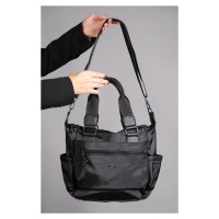 LuviShoes Loony Black Satin Women's Handbag