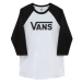 Vans CLASSIC VANS RAGLAN-B Pánské tričko, bílá, velikost