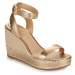 Lauren Ralph Lauren HILARIE-ESPADRILLES-WEDGE Zlatá