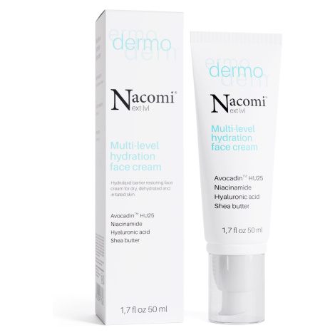 Nacomi Dermo - Víceúrovňový intenzivně hydratační krém, 50 ml