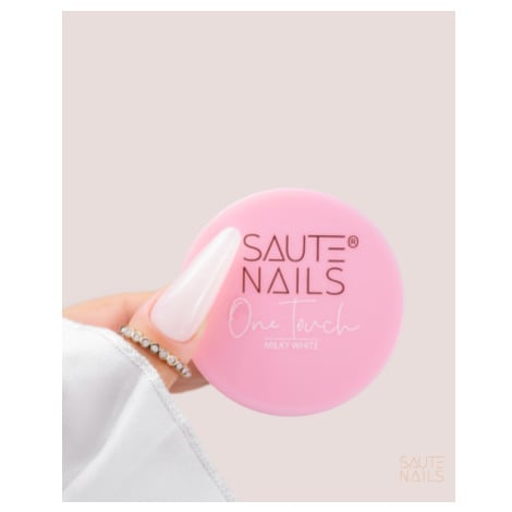 Saute Nails Gel na nehty One Touch Milky White 30g