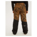 Černo-hnědé klučičí vzorované zimní kalhoty O'Neill Anvil Colorblock Pants