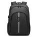 Černý velký batoh s reflexním proužkem a USB portem Dacey Lulu Bags