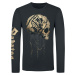 Sabaton Barbed Wire Skull Tričko s dlouhým rukávem černá