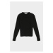 Svetr trussardi sweater roundneck cashmere blend černá