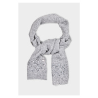 Šála karl lagerfeld k/evening wool scarf grey