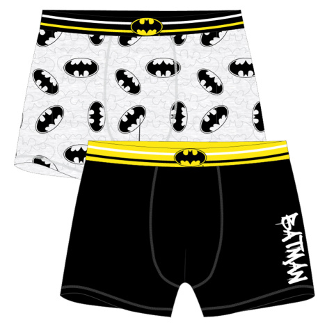 Batman - licence Pánské boxerky - Batman 5333527, černá / šedý melír Barva: Mix barev