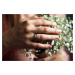 OLIVIE Snubní stříbrný prsten 3720