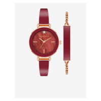 Sada hodinek a náramku v růžovozlaté barvě Anne Klein