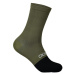 POC Cyklistické ponožky klasické - FLAIR - černá/zelená