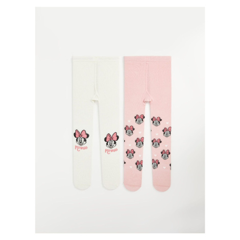 LC Waikiki Lcw Minnie Mouse Printed Baby Girl Tights 2-Pack