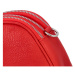 Krásná kožená crossbody kabelka Vernazza, červená