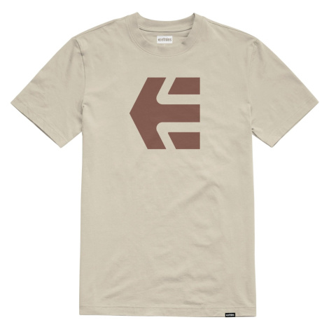 Etnies pánské tričko Icon Tan | Hnědá | 100% bavlna