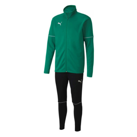 Puma TEAM GOAL TRACKSUIT CORE Chlapecká tepláková souprava, zelená, velikost