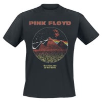 Pink Floyd DSTOM Pyramids Vintage Tričko černá