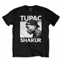 Tupac tričko, Eyes Closed Eco-Tee Black, pánské