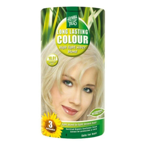 Henna Plus Dlouhotrvající barva Extra stříbrná blond 10.01 100 ml HennaPlus