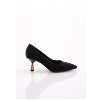 DGN 340-1 Women's Pointed Toe Decollete Heel Shoes