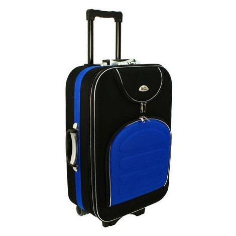 Rogal Modro-černý textilní kufr do letadla "Movement" - M (35l)
