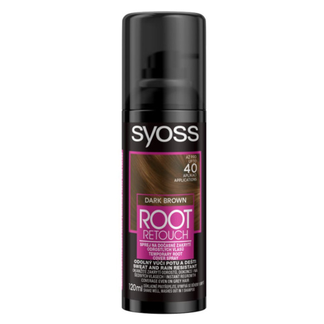 Syoss Root Retoucher Sprej na odrosty tmavě hnědý 120 ml