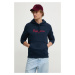 Bavlněná mikina Pepe Jeans NEW JOE HOODIE pánská, tmavomodrá barva, s kapucí, s aplikací, PM5827