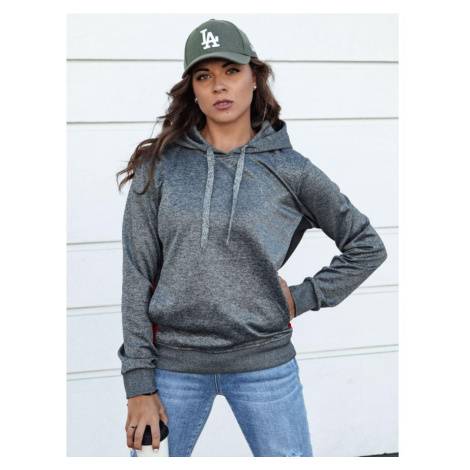 Tmavě šedá dámská mikina s kapucí DStreet