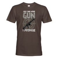 Pánské tričko Just one more gun - tričko pro military nadšence