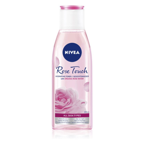 Nivea Rose Touch hydratační pleťová voda 200 ml