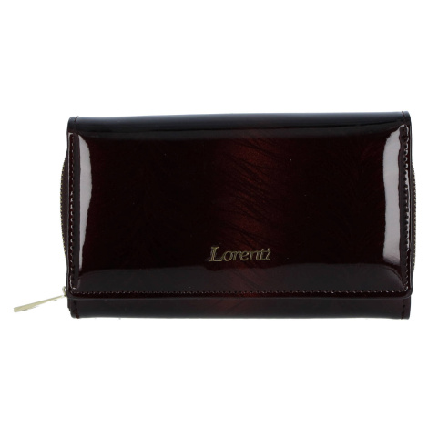 Elegantní dámská kožená velká peněženka Laura, hnědá Lorenti