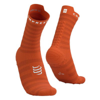 Ponožky Compressport Pro Racing Socks v4.0 Ultralight Run High - White/Alloy XU00050B