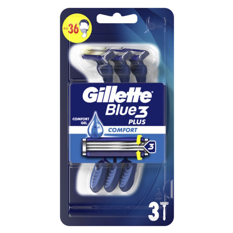 GILLETTE Blue3  Comfort Jednorázový holící strojek 3 kusy