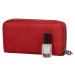 Velká a stylová dámská koženková peněženka Bibiana, červená