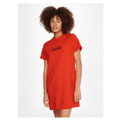 Oranžová dámská noční košile Calvin Klein Underwear - Dámské