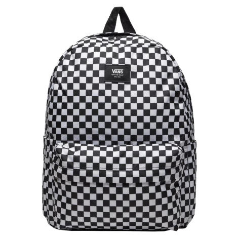 Bílo-černý kostkovaný batoh Vans Old Skool Check Backpack Kostkovaný vzor