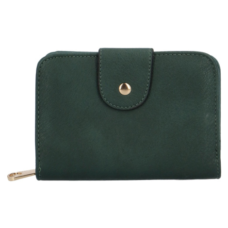 Malá dámská koženková peněženka Bellena,  tmavě zelená Coveri