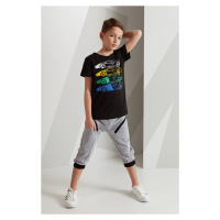 mshb&g 4 Cars Boys T-shirt Capri Shorts Set