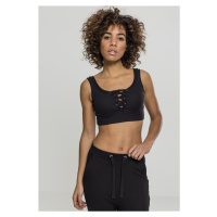 Dámský top // Urban classics Ladies Rib Short Top black