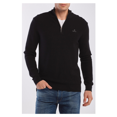 SVETR GANT D1. HONEYCOMB HALF ZIP