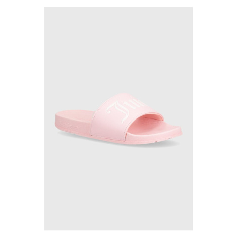 Pantofle Juicy Couture PATTI SLIDER dámské, růžová barva, JCFYL222001