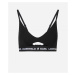 Spodní prádlo karl lagerfeld peephole logo bra černá