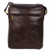 Sendi Design Pánská kožená taška přes rameno Tobi hnědá