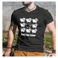 Pánské tričko černá ovce rodiny - skvělý dárek k narozeninám