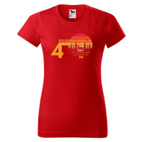 DOBRÝ TRIKO Dámské tričko s potiskem 40 let myslivost Barva: Červená
