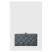 Kožená peněženka Kurt Geiger London LEATHER SOFT WALLET DR šedá barva, 646720109