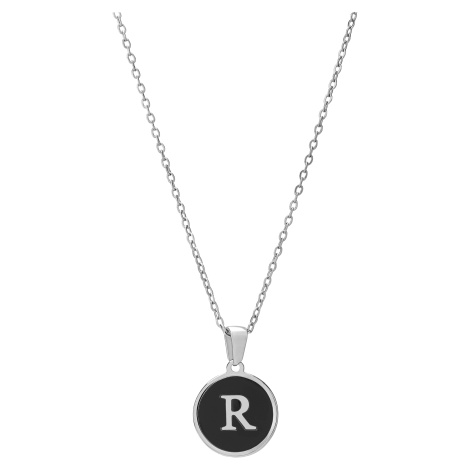Troli Originální ocelový náhrdelník s písmenem R