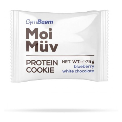 GymBeam MoiMüv Protein Cookie blueberry and white chocolate 75 g