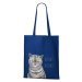 DOBRÝ TRIKO Bavlněná taška s potiskem Naštvaná kočka Barva: Královsky modrá